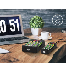 CARICABATTERIE LINQ ZN422 AA + AAA  - CARICA BATTERIE SITLO E MINISTILO CARICABATTERIE LINQ ZN422 AA + AAA  - CARICA BATTERIE SITLO E MINISTILO