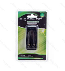 CARICABATTERIE AIGOSTAR RICARICA FAST 2 SLOT (N° 2 AA o N° 2 AAA) CARICA BATTERIE SITLO MINISTILO DC 5V 1A AA 1800mA / AAA 900mA