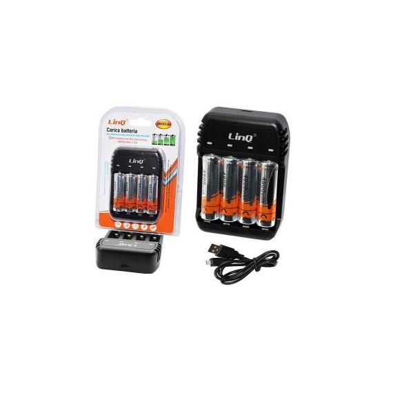 SKU GP202230 - - Caricabatterie USB ReCyko fino a 4 Batterie Ricaricabili  1,5V Stilo AA