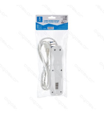 MULTIPRESA CIABATTA ELETTRICA SCHUKO 3 POSTI CON INTERRUTTORE CAVO DA 1,5 MT SPINA 10A 250V S11 PRESA 16A 250V 3 WAY P40