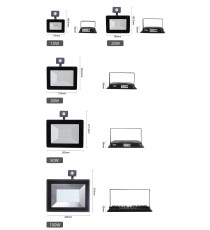 FARO LED SLIM CON SENSORE IP65 30W - 2700 LUMEN - 6400K LUCE FREDDA - ANGOLO FASCIO 120 MISURA L213*W233.3*H56mm CRI??70Ra FARO LED SLIM CON SENSORE IP65 30W - 2700 LUMEN - 6400K LUCE FREDDA - ANGOLO FASCIO 120 MISURA L213*W233.3*H56mm CRI??70Ra