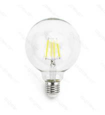 LAMPADINA LED FILAMENTO G95 6W ATTACCO E27 750 LUMEN 6500K LUCE FREDDA D95*H135mm ANGOLO 360 GRADI EQUIVALE A 57W INCADESCENZA LAMPADINA LED FILAMENTO G95 6W ATTACCO E27 750 LUMEN 6500K LUCE FREDDA D95*H135mm ANGOLO 360 GRADI EQUIVALE A 57W INCADESCENZA
