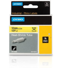 NASTRO TERMORESTRINGENTE DYMO 18055 NERO/BIANCO 12mmx1,5mt ORIGINALE PER DYMO RINHO 4200,5200,5000,6000 NASTRO TERMORESTRINGENTE DYMO 18055 NERO/BIANCO 12mmx1,5mt ORIGINALE PER DYMO RINHO 4200,5200,5000,6000