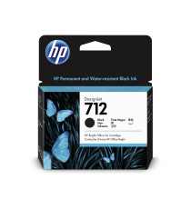 CARTUCCIA HP 712 NERA 3ED70A ORIGINALE PER HP DESIGNJET STUDIO STEEL,T230,T250,T630,T650 CAPACITA' 39ml