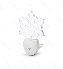 LUCE NOTTURNA LED 1W 40LUMEN CON SENSORE GIORNO/NOTTE MOD.1 6500K LUCE BIANCA SPINA ITALIANA - MISURA L75*W63*H95mm LUCE NOTTURNA LED 1W 40LUMEN CON SENSORE GIORNO/NOTTE MOD.1 6500K LUCE BIANCA SPINA ITALIANA - MISURA L75*W63*H95mm