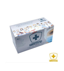 MASCHERINE CHIRURGICHE AZZURRE CF. 40PZ IN TNT A 3 STRATI CON ELASTICI - CERTIFICAZIONE CE UNE EN 14683:2019+AC:2019 MASCHERINE CHIRURGICHE AZZURRE CF. 40PZ IN TNT A 3 STRATI CON ELASTICI - CERTIFICAZIONE CE UNE EN 14683:2019+AC:2019