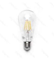 LAMPADINA LED FILAMENTO ST64 4W ATTACCO E27 470 LUMEN 6500K LUCE FREDDA D64*H142mm ANGOLO 360 EQUIVALE A 40W INCADESCENZA LAMPADINA LED FILAMENTO ST64 4W ATTACCO E27 470 LUMEN 6500K LUCE FREDDA D64*H142mm ANGOLO 360 EQUIVALE A 40W INCADESCENZA