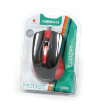 MOUSE WIRELESS OMEGA OM0419B NERO OTTICO 2,4Ghz CON RICEVITORE USB NANO 1000DPI - DISTANZA 10 METRI WIFI OM 0419B