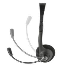 CUFFIA STEREO CON MICROFONO ZIVA TRUST 21517 - JACK 3.5MM - CUFFIE CON MICROFONO REGOLABILE CON CAVO 1,8MT CUFFIA STEREO CON MICROFONO ZIVA TRUST 21517 - JACK 3.5MM - CUFFIE CON MICROFONO REGOLABILE CON CAVO 1,8MT