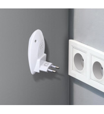 LUCE NOTTURNA LED 0,5W 1,5LUMEN CON INTERRUTTORE ON-OFF (2) 6500K LUCE BIANCA SPINA ITALIANA - AC220-240V CRI60 L85*W74*H72mm