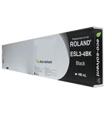 CARTUCCIA ESL3-4BK NERA COMPATIBILE INK PIGMENTATO PER ROLAND 540,640,740 SC,SJ,XC,XJ,VS,RS,VP,SP SERIES CAPACITA' 440ml CARTUCCIA ESL3-4BK NERA COMPATIBILE INK PIGMENTATO PER ROLAND 540,640,740 SC,SJ,XC,XJ,VS,RS,VP,SP SERIES CAPACITA' 440ml