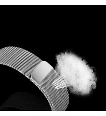 CINTURINO IN ACCIAIO SILVER 38MM E 40MM MAGNETICO IN ACCIAO INOSSIDABILE PER APPLE WATCH SERIE 2-3-4-5 MATERIALE ALTA QUALITA' 