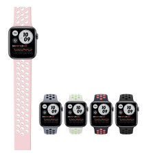 CINTURINO IN SILICONE GRIGIO/NERO 42MM 44MM MISURA S MOD. NIKE APPLE WATCH SERIE 2-3-4-5 ALTA QUALITA' CHIUSURA PIN-AND-TUCK CINTURINO IN SILICONE GRIGIO/NERO 42MM 44MM MISURA S MOD. NIKE APPLE WATCH SERIE 2-3-4-5 ALTA QUALITA' CHIUSURA PIN-AND-TUCK