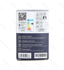 LAMPADINA SMART LED GU10 7W C37 WIFI RGB+CCT 3000K-6500K 450 LUMEN D50*H72mm COMPATIBILE CON ALEXA E GOOGLE ASSISTANT FARETTO