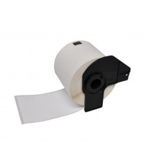 ETICHETTE DK11208 38mmX90mm COMPATIBILI BIANCHE ROTOLO DA 400 PZ PER BROTHER QL1000 1050 1060 WHITE DK-11208 CON SUPPORTO
