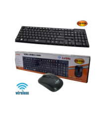TASTIERA E MOUSE WIRELESS LINQ CS-4100 TASTIERA NERA TASTI SOLLEVATI - MOUSE COMODO CON ROTELLA - WIFI 2,4GHZ  - DISTANTA 10 MT TASTIERA E MOUSE WIRELESS LINQ CS-4100 TASTIERA NERA TASTI SOLLEVATI - MOUSE COMODO CON ROTELLA - WIFI 2,4GHZ  - DISTANTA 10 MT