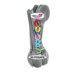 20 CUCCHIAI ARGENTO PS DOPLA COLORS