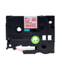 CASSETTA NASTRO TZ-251 TZe-251 COMPATIBILE BROTHER LAMINATO TESTO NERO SU BIANCO 24mmX8mt TZ251 LAMINATO ALTA QUALITA'  CASSETTA NASTRO TZ-251 TZe-251 COMPATIBILE BROTHER LAMINATO TESTO NERO SU BIANCO 24mmX8mt TZ251 LAMINATO ALTA QUALITA'
