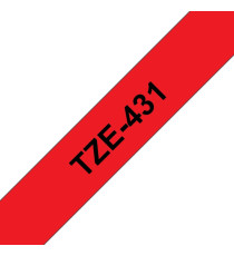 CASSETTA NASTRO TZ-421 TZe-421 LAMINATO COMPATIBILE BROTHER TESTO NERO SU ROSSO 9mmX8mt TZ421 LAMINATO ALTA QUALITA' CASSETTA NASTRO TZ-421 TZe-421 LAMINATO COMPATIBILE BROTHER TESTO NERO SU ROSSO 9mmX8mt TZ421 LAMINATO ALTA QUALITA'