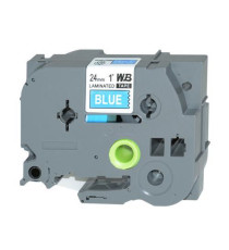 CASSETTA NASTRO TZ-551 TZe-551 COMPATIBILE BROTHER LAMINATO TESTO NERO SU BLU 24mmX8mt TZ551 LAMINATO ALTA QUALITA'  CASSETTA NASTRO TZ-551 TZe-551 COMPATIBILE BROTHER LAMINATO TESTO NERO SU BLU 24mmX8mt TZ551 LAMINATO ALTA QUALITA'