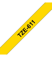 CASSETTA NASTRO TZ-611 COMPATIBILE BROTHER GIALLO 6mmX8m PER Brother Eletronic labelling TZ-611 TZe-611 (NERO SU GIALLO) CASSETTA NASTRO TZ-611 COMPATIBILE BROTHER GIALLO 6mmX8m PER Brother Eletronic labelling TZ-611 TZe-611 (NERO SU GIALLO)