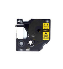 Nastro Etichette Compatibile Dymo D1 45010 S0720500 Nero su Trasparente 12 mm x 7 m per LabelManager LabelPoint LabelWriter Duo