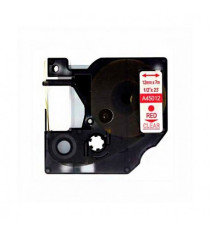 CASSETTA NASTRO D45012 12mmX7m ROSSO SU TRASPARENTE S0720520 COMPATIBILE PER DYMO-500TS Eletronic labelling ETICHETTE 45012 CASSETTA NASTRO D45012 12mmX7m ROSSO SU TRASPARENTE S0720520 COMPATIBILE PER DYMO-500TS Eletronic labelling ETICHETTE 45012