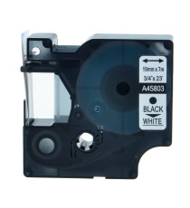 CASSETTA NASTRO D45803 19mmX7m NERO SU BIANCO S0720830 COMPATIBILE PER DYMO-500TS Eletronic labelling ETICHETTE  45803 CASSETTA NASTRO D45803 19mmX7m NERO SU BIANCO S0720830 COMPATIBILE PER DYMO-500TS Eletronic labelling ETICHETTE  45803