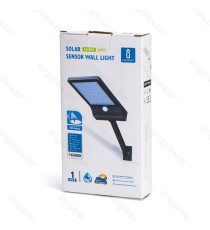 LAMPADA SOLARE LED DA PARETE  MOD1 2.3W 400 LUMEN 6500K LUCE FREDDA IP65 L205W30H110mm LAMPIONE APPLIQUE MURO SENSORE MOVIMENTO LAMPADA SOLARE LED DA PARETE  MOD1 2.3W 400 LUMEN 6500K LUCE FREDDA IP65 L205W30H110mm LAMPIONE APPLIQUE MURO SENSORE MOVIMENTO