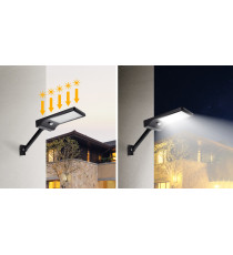 LAMPADA SOLARE LED DA PARETE  MOD1 2.3W 400 LUMEN 6500K LUCE FREDDA IP65 L205W30H110mm LAMPIONE APPLIQUE MURO SENSORE MOVIMENTO LAMPADA SOLARE LED DA PARETE  MOD1 2.3W 400 LUMEN 6500K LUCE FREDDA IP65 L205W30H110mm LAMPIONE APPLIQUE MURO SENSORE MOVIMENTO