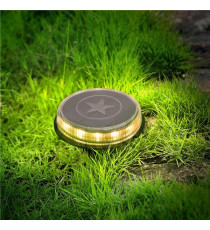 LAMPADA SOLARE DA GIARDINO LED 0,09W 5 LUMEN 3200K LUCE CALDA L121.4*W121.4*H24.5mm - SEGNAPASSI SOLARE IP66 IMPERMEABILE LAMPADA SOLARE DA GIARDINO LED 0,09W 5 LUMEN 3200K LUCE CALDA L121.4*W121.4*H24.5mm - SEGNAPASSI SOLARE IP66 IMPERMEABILE