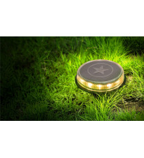 LAMPADA SOLARE DA GIARDINO LED 0,09W 5 LUMEN 3200K LUCE CALDA L121.4*W121.4*H24.5mm - SEGNAPASSI SOLARE IP66 IMPERMEABILE LAMPADA SOLARE DA GIARDINO LED 0,09W 5 LUMEN 3200K LUCE CALDA L121.4*W121.4*H24.5mm - SEGNAPASSI SOLARE IP66 IMPERMEABILE