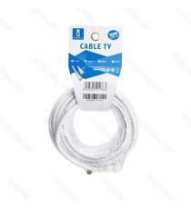 CAVO ANTENNA TV 10MT AD ANGOLO RETTO 90 GRADI MASCHIO/FEMMINA BIANCO CERTIFICAZIONE CE - CONNETTORE SPINOTTO AD ANGOLO CAVO ANTENNA TV 10MT AD ANGOLO RETTO 90 GRADI MASCHIO/FEMMINA BIANCO CERTIFICAZIONE CE - CONNETTORE SPINOTTO AD ANGOLO
