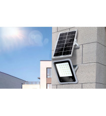 FARO LED CON PANNELLO SOLARE MOD2 200W 1600 LUMEN 6500K LUCE FREDDA IP65 MISURA L285*W352*H43mm MONOCRISTALLINO BATTERIA 12 ORE FARO LED CON PANNELLO SOLARE MOD2 200W 1600 LUMEN 6500K LUCE FREDDA IP65 MISURA L285*W352*H43mm MONOCRISTALLINO BATTERIA 12 ORE