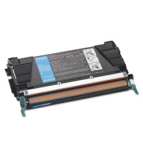 TONER LEXMARK 524C CIANO RIGENERATO per Lexmark OptraC 524 C C 524C 5.000 PAGINE