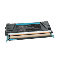 TONER C746 CIANO RIGENERATO PER LEXMARK C746DN C746DTN C746N C748DE C748DTE C7484 7000 PAGINE C746H1CG