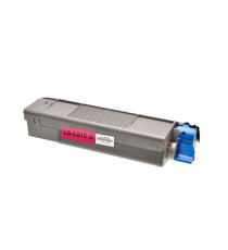 Toner rigenerato Magenta per Oki C610 N, C610 DN, C610 DTN. Stampa fino a 6.000 pagine al 5% di copertura Toner rigenerato Magenta per Oki C610 N, C610 DN, C610 DTN. Stampa fino a 6.000 pagine al 5% di copertura