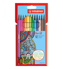 ASTUCCIO 12 PENNARELLI PEN 68 STABILO ASTUCCIO 12 PENNARELLI PEN 68 STABILO
