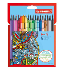 ASTUCCIO 18 PENNARELLI PEN 68 STABILO ASTUCCIO 18 PENNARELLI PEN 68 STABILO