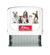 TIMBRO New Printer Line 47x18mm-5righe 853 BIANCO CANIGATTI Shiny TIMBRO New Printer Line 47x18mm-5righe 853 BIANCO CANIGATTI Shiny