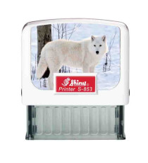 TIMBRO New Printer Line 47x18mm-5righe 853 BIANCO LUPO Shiny TIMBRO New Printer Line 47x18mm-5righe 853 BIANCO LUPO Shiny