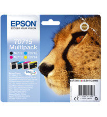 ORIGINALE T0714 GIALLA PER Epson Stylus D78/D78/D92/DX 4000 C13T07144012 CAPACITA' 5,5ml ORIGINALE T0714 GIALLA PER Epson Stylus D78/D78/D92/DX 4000 C13T07144012 CAPACITA' 5,5ml