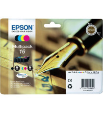 ORIGINALE EPSON T1631XL NERA PER EPSON WF2010W 2510WF 2520NF 2530WF C13T16314012 16XL CAPACITA' 12,9ML
