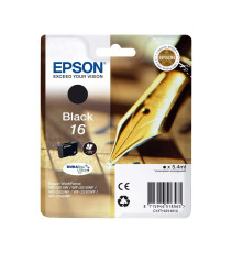 ORIGINALE EPSON T1631XL NERA PER EPSON WF2010W 2510WF 2520NF 2530WF C13T16314012 16XL CAPACITA' 12,9ML