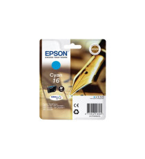 ORIGINALE EPSON T1621 NERA PER EPSON WF2010W 2510WF 2520NF 2530WF C13T16214010 16 CAPACITA' 5,4ML