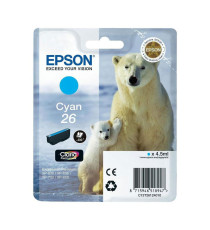ORIGINALE EPSON T2611 NERA PHOTO C13T26114010 EPSON EXPRESSION PREMIUM XP600 XP605 XP700 XP800 26 CAPACITA' 4.7ML 200 PAGINE