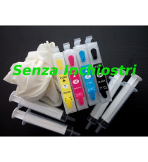 CARTUCCE VUOTE T2711 T2712 T2713 T2714 RICARICABILI CON CHIP AUTORESETTANTE PER EPSON WF3620 WF3640 WF7110 WF7610 WF7620 27XL CARTUCCE VUOTE T2711 T2712 T2713 T2714 RICARICABILI CON CHIP AUTORESETTANTE PER EPSON WF3620 WF3640 WF7110 WF7610 WF7620 27XL