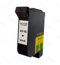 CARTUCCIA HP 45 51645 HP 15 C6615 NERA RIGENERATA PER HP DeskJet 710C/720C/810C/812/C820C CAPACITA' 40ML CARTUCCIA HP 45 51645 HP 15 C6615 NERA RIGENERATA PER HP DeskJet 710C/720C/810C/812/C820C CAPACITA' 40ML