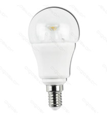 LAMPADINA LED 5,5W 480 LUMEN - 6500K LUCE BIANCA FREDDA ATTACCO E27 - G45JX 180º MISURA 45X83mm - AC220-24 CRI80