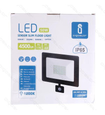 FARO LED SLIM CON SENSORE IP65 10W - 900 LUMEN - 4000K LUCE NATURALE - ANGOLO FASCIO 120º MISURA L115*W158.3*H52mm CRI:≥70Ra FARO LED SLIM CON SENSORE IP65 10W - 900 LUMEN - 4000K LUCE NATURALE - ANGOLO FASCIO 120º MISURA L115*W158.3*H52mm CRI:≥70Ra